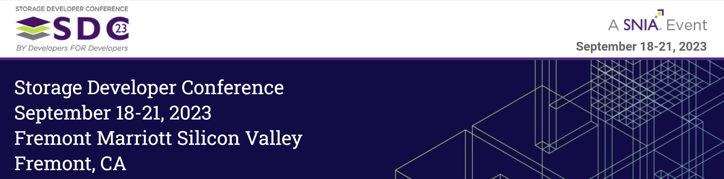 SNIA Storage Developer Conference (SDC'23)